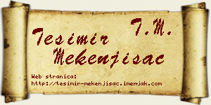 Tešimir Mekenjišac vizit kartica